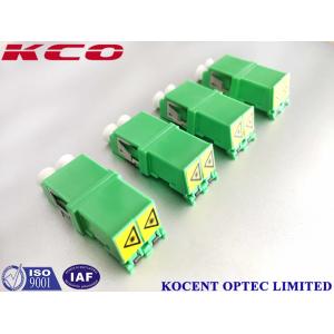 Automatic Shutter Cap Fiber Optic Adapter Duplex LC/APC Green Without Flange