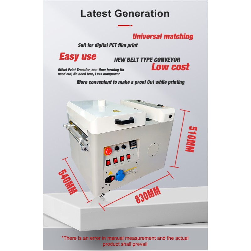 USA Fast Ship Mini Dtf Powder Shaking Machine Dtf Powder Shaker and Dryer A3 for Dtf Printer with Dual Head XP600 L1800