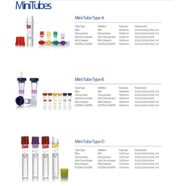 Inyección plástica disponible del ANIMAL DOMÉSTICO de cristal llano del tubo de la colección de la sangre de 1 - 10 ml