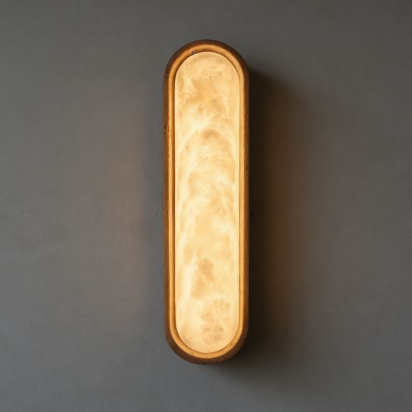 Modern Design Alabaster Wall Lamp with 2700K Warm White Light for Elegant Indoor Spaces
