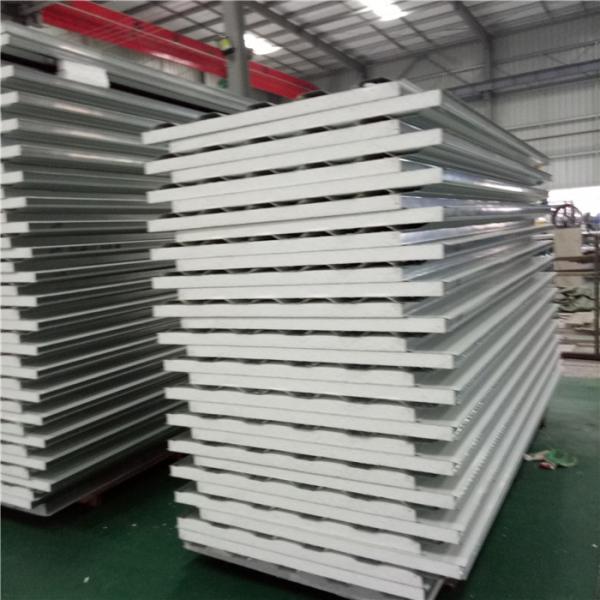 1150-50-0.6 galvanzined steel up and 0.326mm grey white steel down eps container house panel