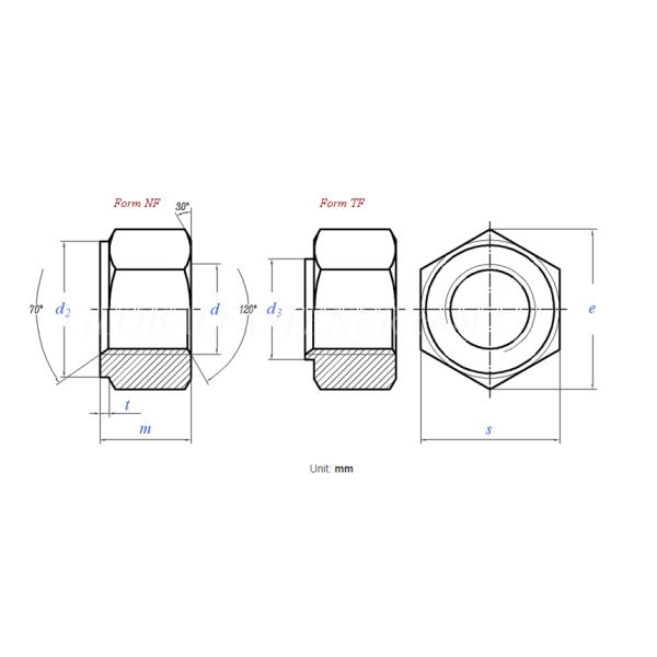 DIN 2510-5 Bolted Connections With Reduced Shank Hexagon Nuts