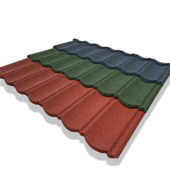 Bond Classic Tiles Stone Coated Aluzinc Metal Roofing Tiles Wave/Shingle/Elite/Groove/Roman Tiles 50 anos de garantia