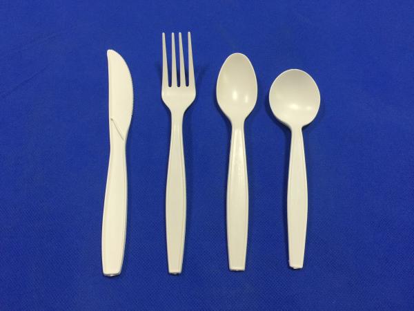 Compostable Cornstarch Cutlery Set for Sustainable Potluck Dinners and Catered Events
