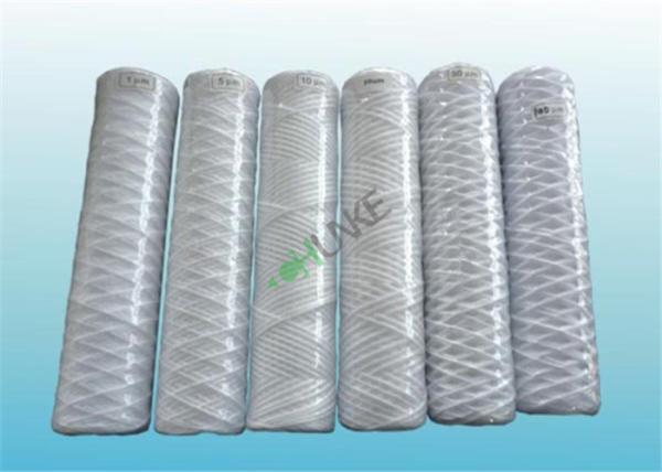 40 PP String Wound Filter Cartridge With SS Core Water And Chemical Solvent Treatment