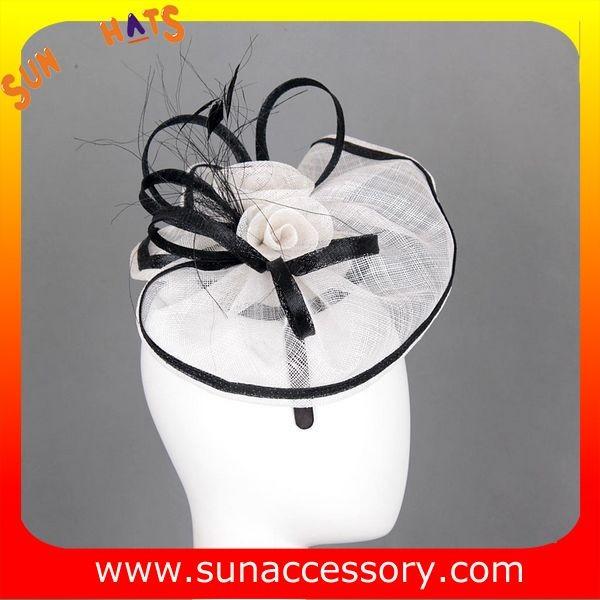 0911 fashion  sinamay  hair fascinators caps for ladies  ,Fancy Sinamay fascinator  from Sun Accessory