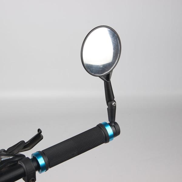 50g 360 Degree Rotation Safety Reflector Convex Mirror for Mountain and Road Bicycles Durable Plastic Bike Plug Mirror