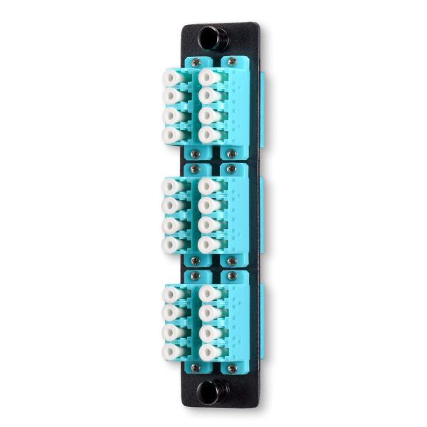 Каналы панели 6 переходника оптического волокна LC 24 с четырехканальным Multi переходником режима