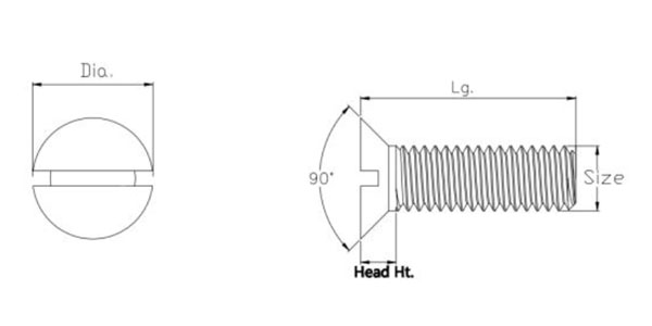 PVC Stainless Steel Flat Head Screws M6 slotted countersunk flat head screw