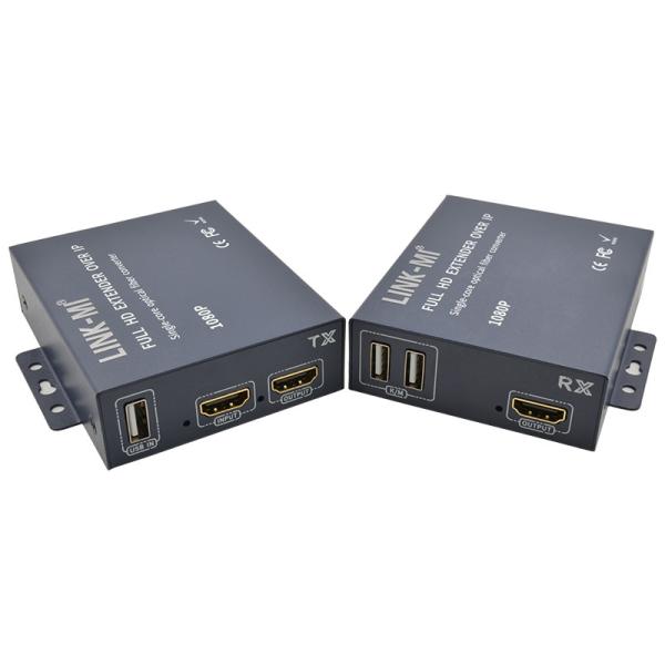 20KM HDMI KVM Fiber Extender With Loop Out 1080P Extender HDMI Over Fiber