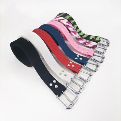 Colorful Freediving Weight Belt , Silicone Weight Belt With 316 Metal Head