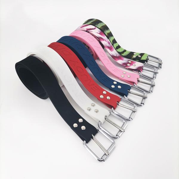 Colorful Freediving Weight Belt , Silicone Weight Belt With 316 Metal Head