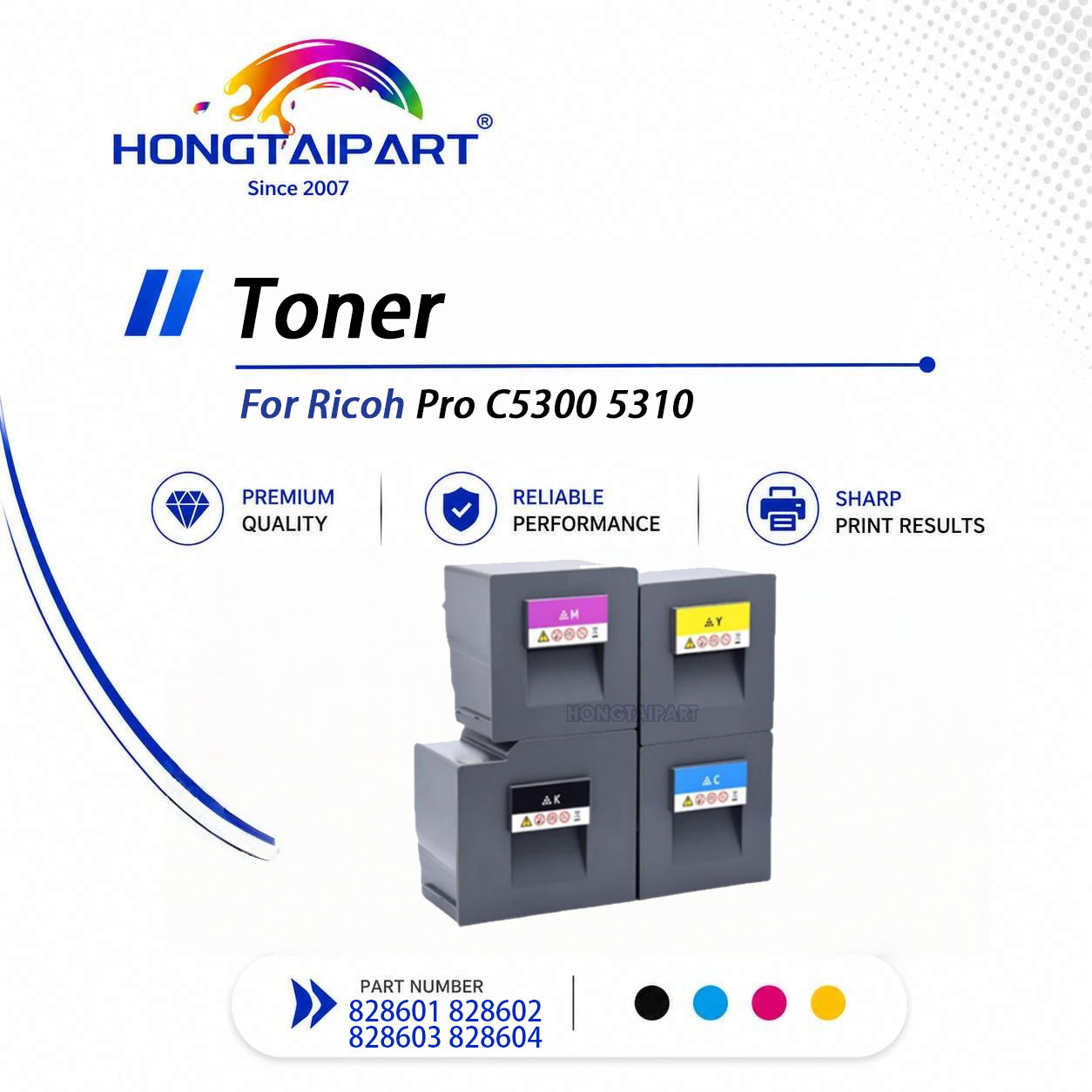 Ricoh Pro C5300 C5310 Compatible Color Toner 828601 828602 828603 828604