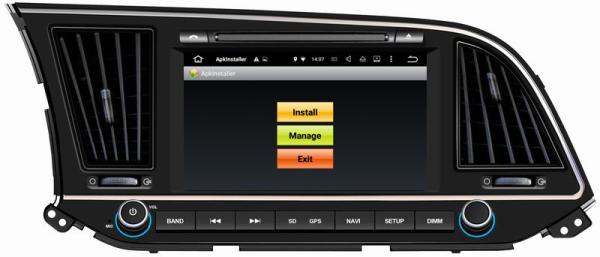 Ouchuangbo 8 autoradio multimedia stereo android 7.1 for Hyundai Elantra 2016 with reverse camera Bluetooth Phone