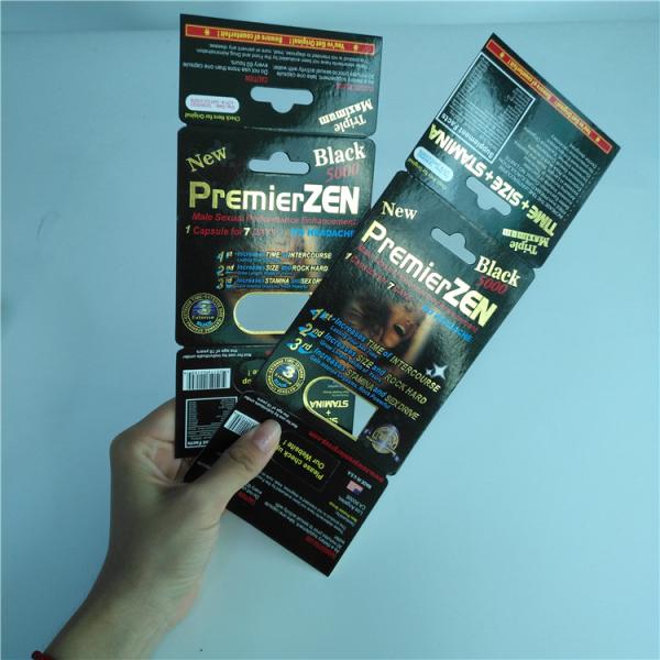 Пакет волдыря ДЗЭНА премьер-министра упаковывая металлическую серебряную бумажную карту для мужской капсулы усиливающего агента