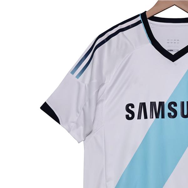 Chelsea 2012-2013 Season Away Fan Football Shirts Retro Blue And Black Stripes Replica