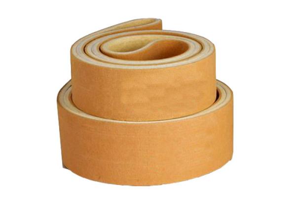 Brown Color Pbo Industrial Felt Fabric Seamless Belt For Aluminum Industry