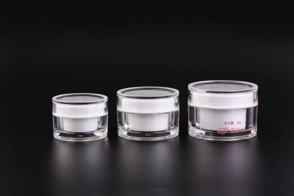 Os frascos de creme cosméticos da estrutura dupla de ThickWall promovem a elegância