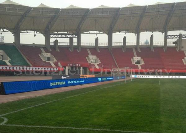 Pixel Pitch 10mm Led Perimeter Advertising Boards , High Brightness Led Display SMD3535
