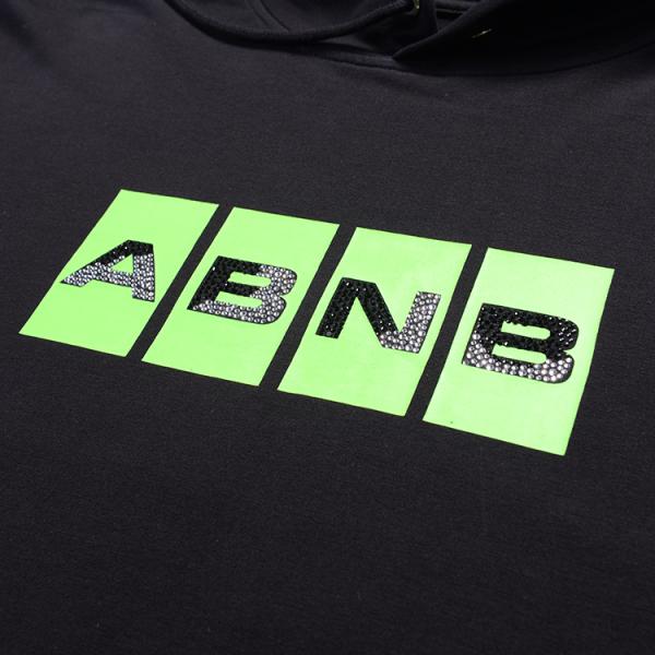 Customized Logo Mens Black Pullover Hoodie , Trendy Mens Hoodies Anti - Wrinkle