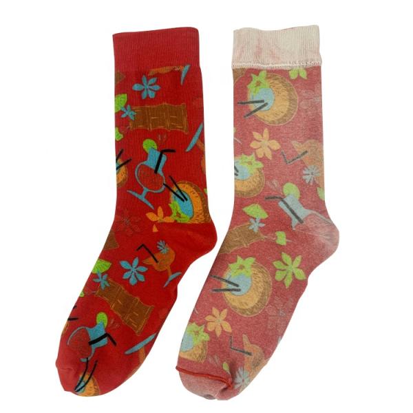 Women's Novelty 3D Socks Knitted Food Print Socks with Digital Printing Methods