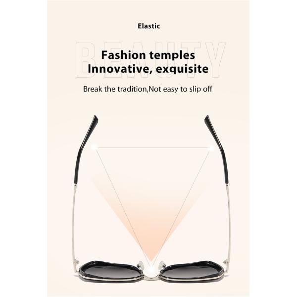 OEM объектива 23g поликарбоната больших солнечных очков рамки металла Unisex