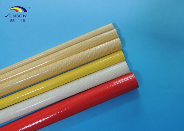 heat temperature resistance PU Coated Fiberglass Sleeving for motors insulation