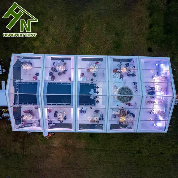 Transparent Roof Wedding Marquee Tent 10x25m 150 Seaters Capacity