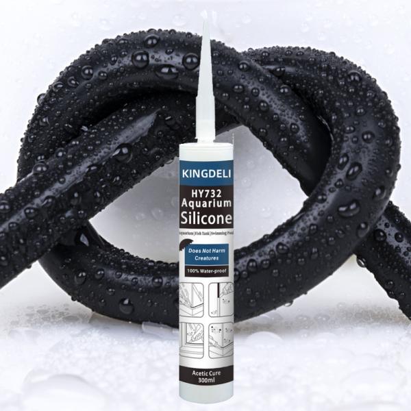 Acetic Waterproof Sanitary Silicone Sealant Clear For Large Glass Plate