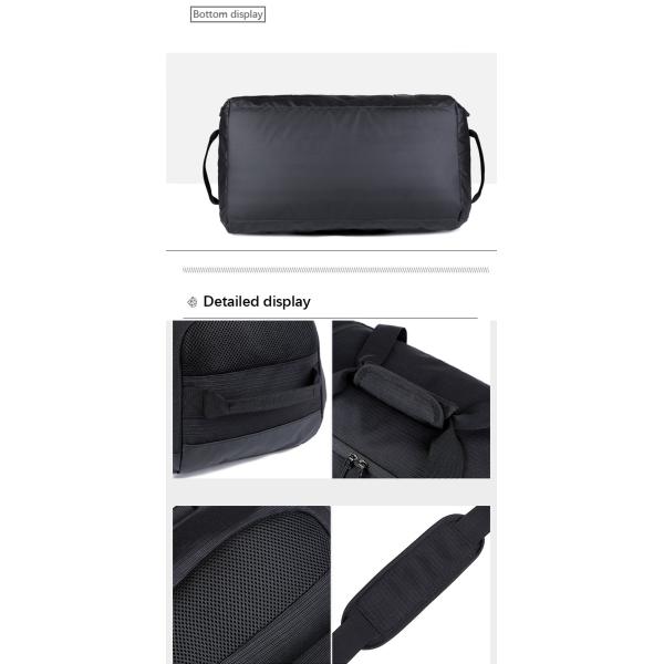 Customizable Gym Bags With Handle , Oxford Dry Wet Separation Fitness Tote Bag