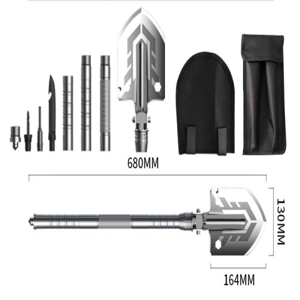 pelle multifonctionnelle tactique à la survie 3Cr13 pliable