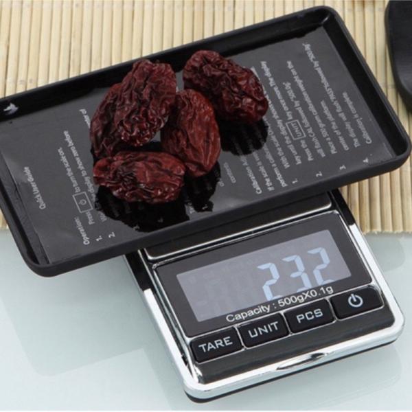 Affichage LCD 500g/0.01 Échelle de bijoux numériques haute précision pour l'électronique Échelle de poids en carats d'or diamanté et support OEM