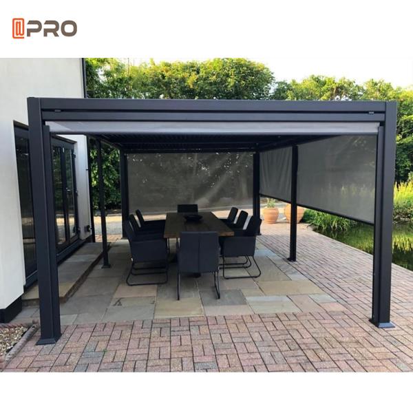 Custom Adjustable Aluminum Louvered Pergola Outdoor Gazebo