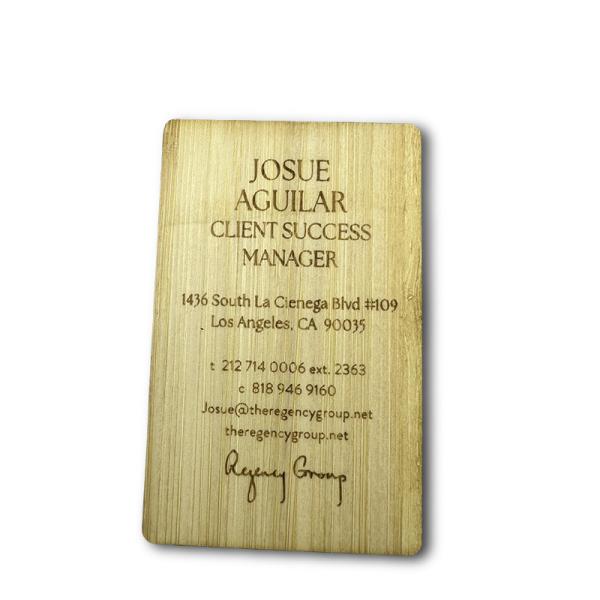 Eco Friendly Bamboo Wooden RFID Hotel Key Card 85.5mm X 54mm Size