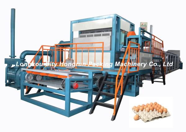 Full - Automatic Egg Tray Machine Diesel Oil Fuel Type / Pulp Molding Equipment