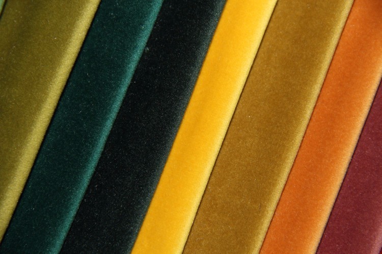 Ткань бархата краски ткани 260gsm Felpa 80% полиэстер красочная