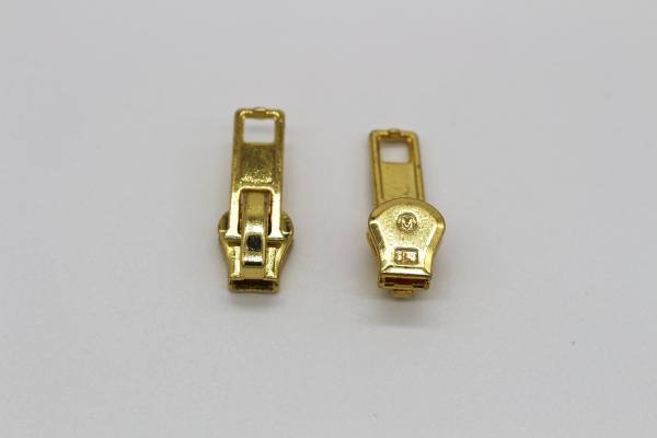 Garment Unique Gold Double Metal Zipper Pulls Slider Jacket Zipper Replacement
