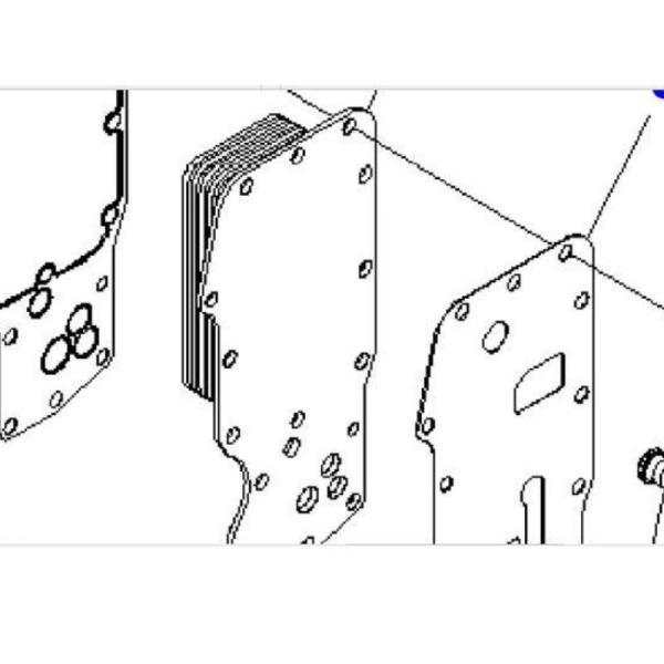 Les pièces de moteur de SAA4D107E-1 SA6D107 huile le système de refroidissement du réfrigérant 6754-61-2110 pour PC220-8