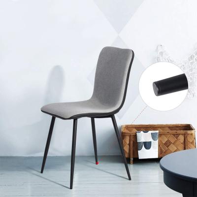 Leather Stain Proof Fabric For Dining Chairs , High Back Dining Chair Metal Tube Chrome Modern Style