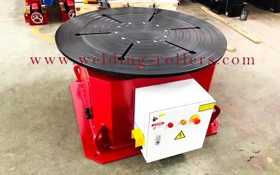 2 Tons Rotary Welding Positioner , Horizontal Welding Turn Table Customized Diameter