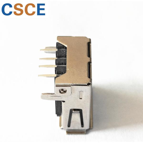 90 Degree AF Type USB Male Female Connector With Curls