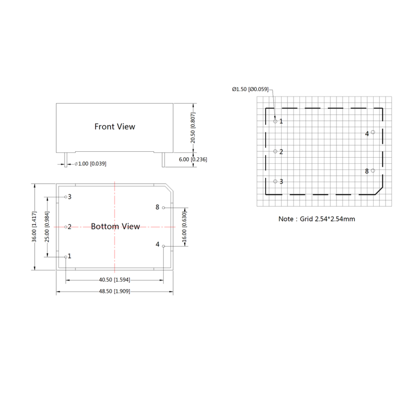 AC Power Line Filter CUI EMC-05A-DIN for EMI Suppression and Electrical Transient Protection