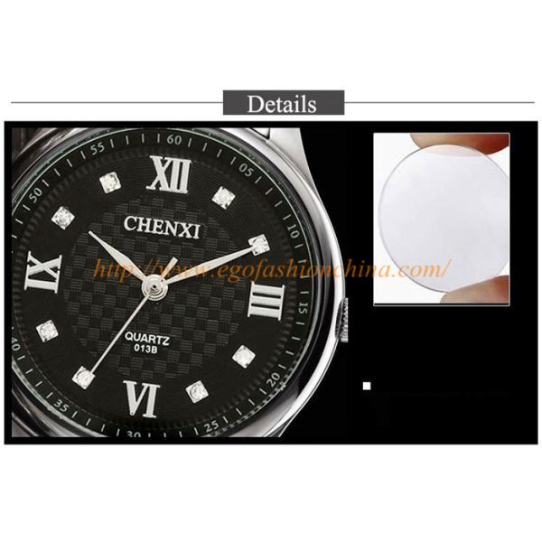 013B Rose Gold Silver Marks Black White Classic Watches Unisex Women Watch Stainless Watch
