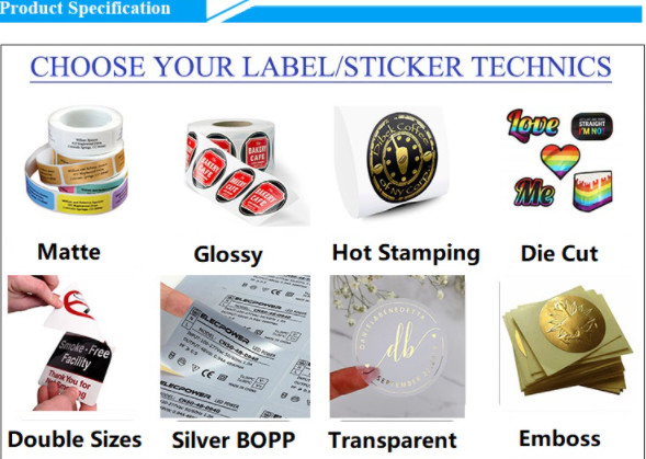 Крен стикера винила ясности шампуня крена ярлыка Barway 1000pcs липкий