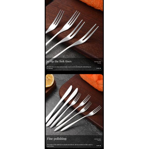 Flatware Sets Luxury Vintage Style Stainless Steel Disposable Silverware for Weddings