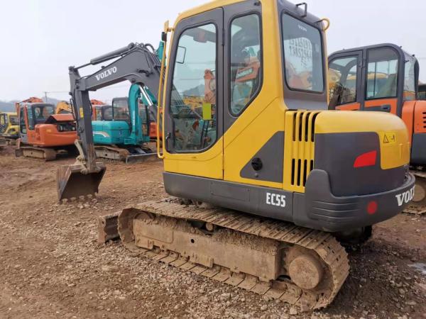 0.2m3 Bucket EC55 5 Ton Mini Used Volvo Excavator