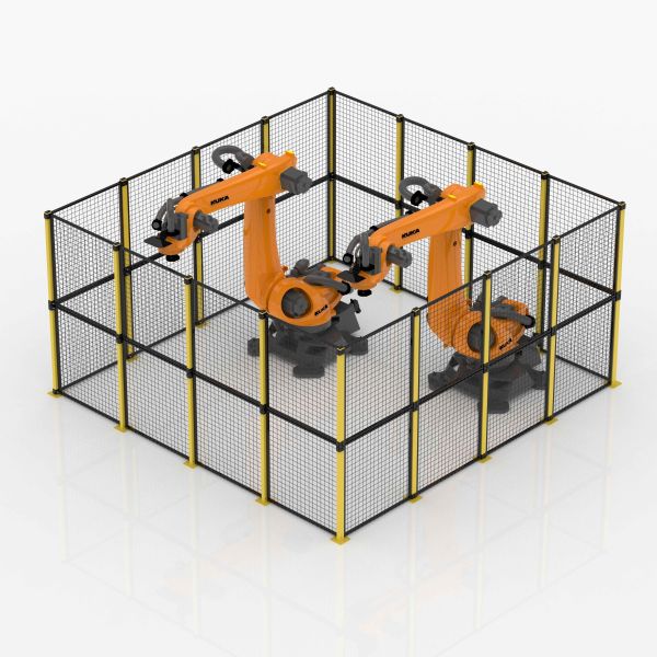 Factory Warehouse Machine Guarding Safety Fence Galvanized Powder Coated