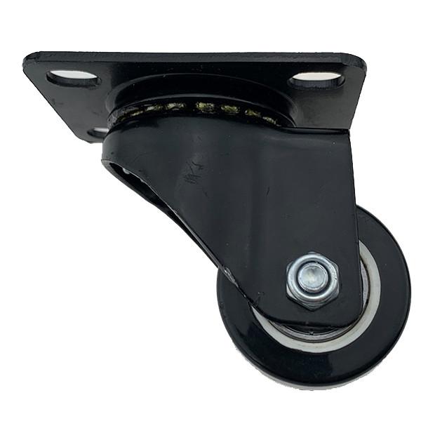 2.5 Inch PU Low Profile Swivel Plate Caster Wheels In Industrial Equipment