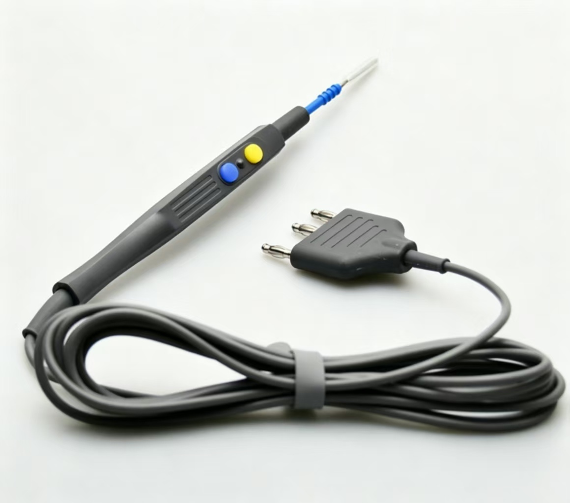 CE Certified Reusable Electrosurgical Pencil Black Electrosurgical Control Pencil