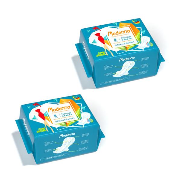 Algodão biodegradável de Chip Sanitary Napkins Pads Antibacterial do aníon das mulheres